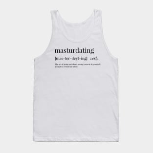 Masturdating Definition Tank Top